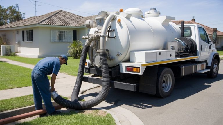 About a photograph of a white septic tank truc b7ulrkplrjihsfjqqkq3cw tjyey5iss ehb1gjakjk3q